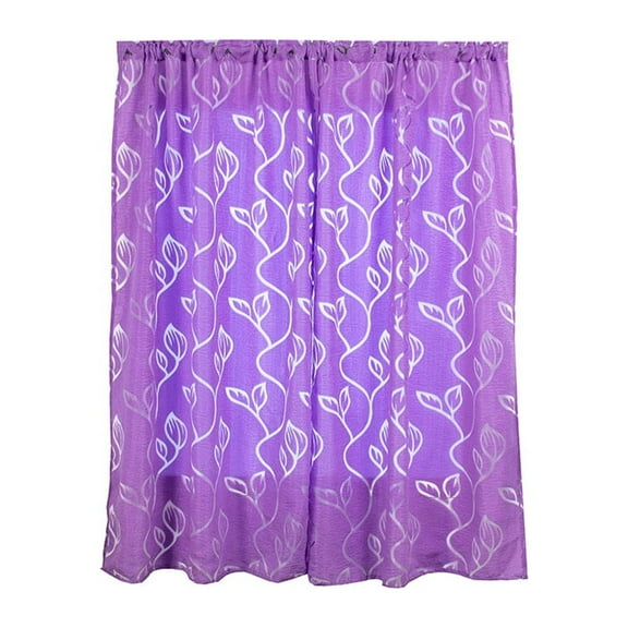 VerPetridure Trees Sheer Curtain Tulle Window Treatment Voile Drape Valance Fabric
