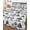 White Black, variant on Quilt King Size Bedding Set, Farmhouse Country Reversible Summer Quilt 3 Pieces, Vintage Trees Rustic French Garden Birds Lightweight Bedspreads Coverlets with 2 Pillow Shams for All Seasons
