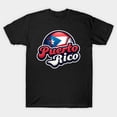 thumbnail image 1 of Puerto Rico National Baseball Team Sport Fan Pride Print T-Shirt, 1 of 4