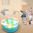 thumbnail image 4 of Automatic Cat Toys With Fluttering Butterfly, Light, Music Moving Interactive Kitten Toy, USB Powered Indoor Exercise, Training Cat Turntable For Pets, 4 of 9