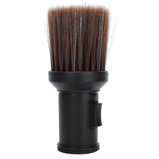Cepillo de barbero para el cuello con cerdas suaves y respetuosas con la piel, cepillo desmontable para barrer el cabello, color negro.