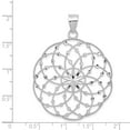 thumbnail image 4 of Real 14kt White Gold Diamond Cut Sphere Pendant; for Adults and Teens; for Women and Men, 4 of 4