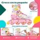 thumbnail image 4 of Patines Linea 4 Ruedas Luz Led Niños Y Adultos Kit Seguridad, 4 of 9