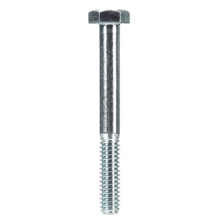 Hillman 1/4 in. D X 1-1/4 in. L Zinc Plated Steel Hex Bolt 100 pk Hillman 1/4 in. D X 1-1/4 in. L Zinc Plated Steel Hex Bolt 100 pk