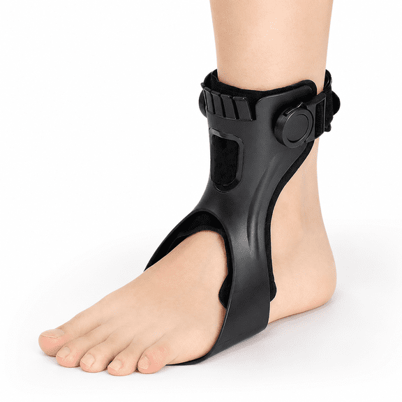 AFO Foot Drop Brace AFO Brace Drop Foot Orthosis for Hemiplegia Stroke Varus Foot Improve Walking Gait, Effective Relieve Pain for Walking with Shoes, Lightweight & Invisible ( Left foot , M)