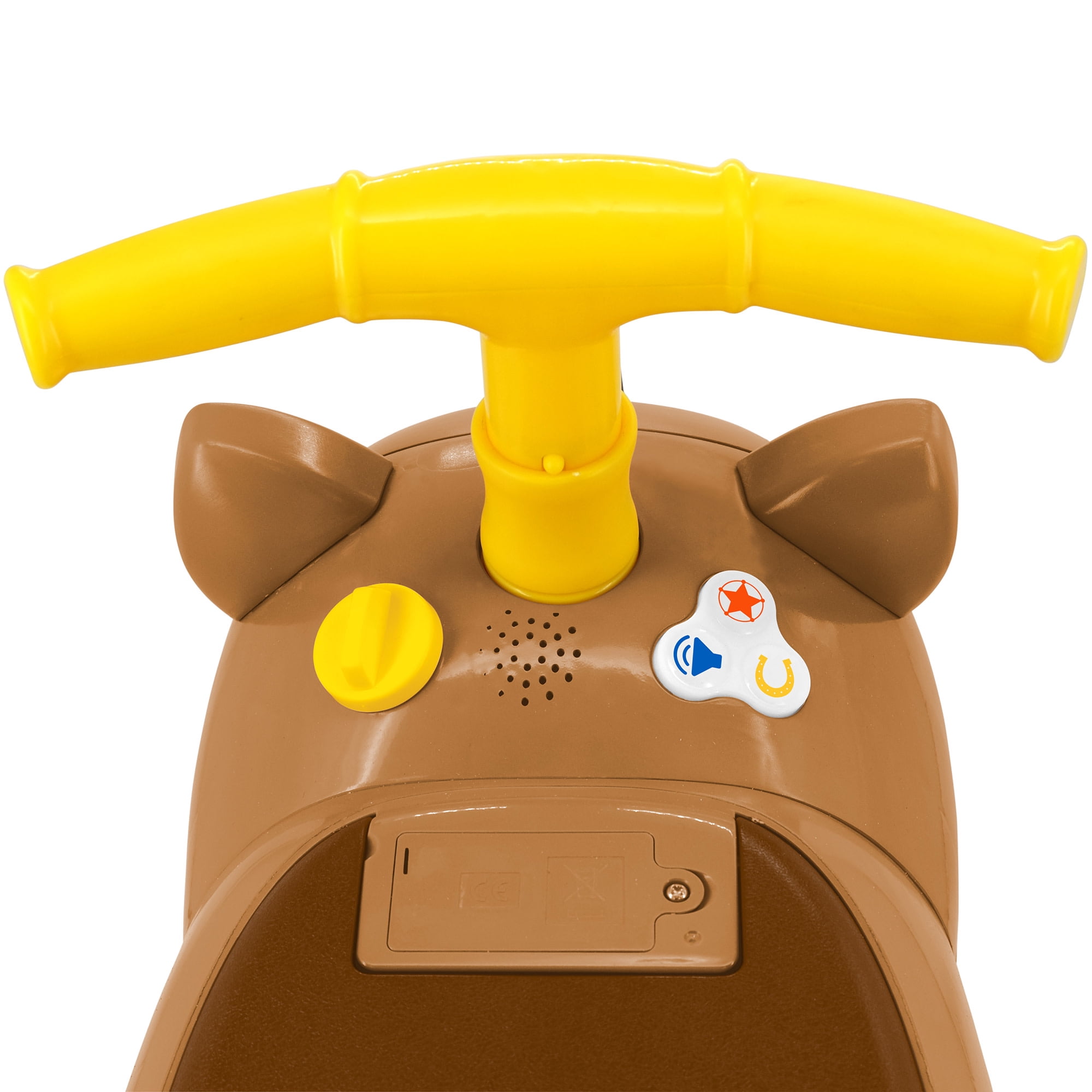 Kiddieland: Lights & Sounds Zoom Ride-On - Bullseye - Disney Toy Story Character Foot-To-Floor Vehicle, Storage Seat, Fold Handlebar, Toddlers 12-36mo