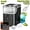 Black (25SNH & with with Descaler), variant on Countertop Pebble Ice Maker, Produces 35lbs Nugget Ice & 26lbs Bullet Ice Daily, Self-Cleaning Soft Chewable Ice Machine for Home & Kitchen
