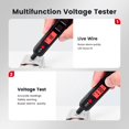 thumbnail image 5 of Probador de voltaje/bolígrafo de voltaje de contacto y sin contacto de 12 V-300 V con NCV, probador de cable vivo/nulo probador eléctrico con alarma de zumbador de pantalla LCD, 5 of 5