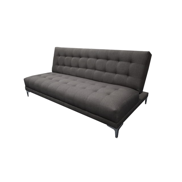 Sofá Cama Reclinable El Bazar Store Verso Gris Oxford Futon 3 Posiciones Matrimonial EL BAZAR STORE MODERNO ABOTONADO