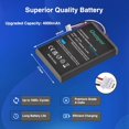 thumbnail image 4 of HENF-PS5 Controller Battery, 4000mAh LIP1708 PS5 Battery Replacement for Sony PS5 PlayStation 5 DualSense CFI-ZCT1W Wireless Controller with Tool Set (Not Fit DualSense Edge), 4 of 4