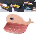 thumbnail image 4 of Jabonera de pared para baño con autodrenaje y soporte para jabón. B rosa, 4 of 9