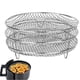 thumbnail image 1 of Rejilla para Freidora de Aire de 8 Pulgadas y 3 Rejilla Apilable Rejilla para Asar Rejilla Redonda de Acero Inoxidable para el Hogar Cocina Horno Cocina, 1 of 5