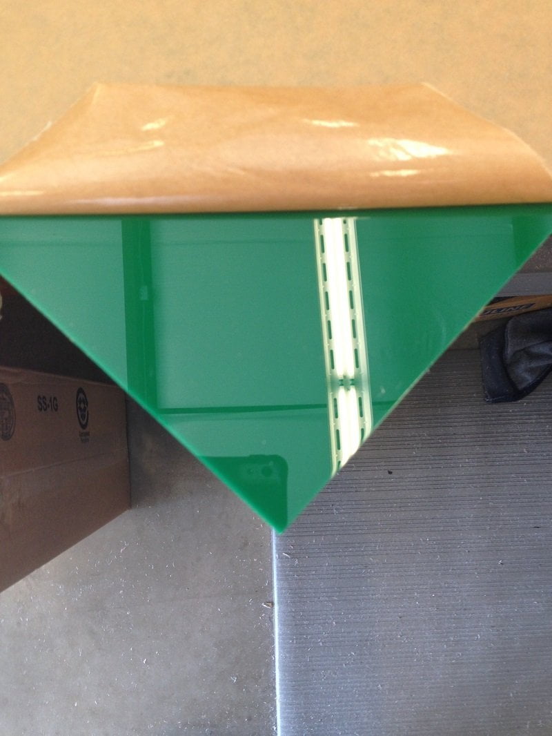 Dark Green Translucent Acrylic Plexiglass sheet 1/8" x 11" x 11" #2030 
