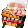 thumbnail image 5 of Thanksgiving Double Layered Insulated Lunch Bag with Two Compartments, Large Capacity, Refrigeration Capability, and Hand Carry Design - 7.1x11.4x16.1 Inches, 5 of 6
