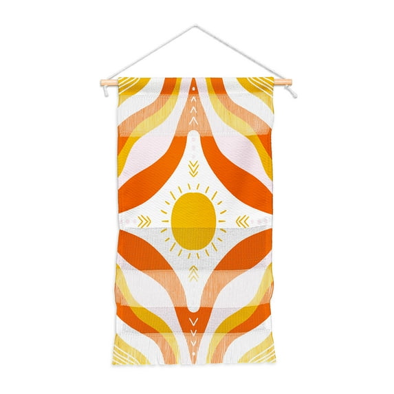 Society6 SunshineCanteen Sunshine Mandala Fiber Wall Art 11" x 15.5"