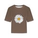 thumbnail image 2 of Camisetas Sobredimensionadas para Mujeres Gota Hombro Cuello Redondo Cultivo Top de Entrenamiento, Blusa de Verano Casual para Diario Y Fitness, 2 of 5