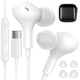 thumbnail image 1 of wonima11 USB C Earbuds Wired Headphones for Apple iPhone 17 Air 16 Plus 15 Pro Max 16e, Small Ear Bud Corded Type C Earphones for Samsung Galaxy S25 Note 20 Ultra Pixel 10 Cord Wire Headset White, 1 of 1