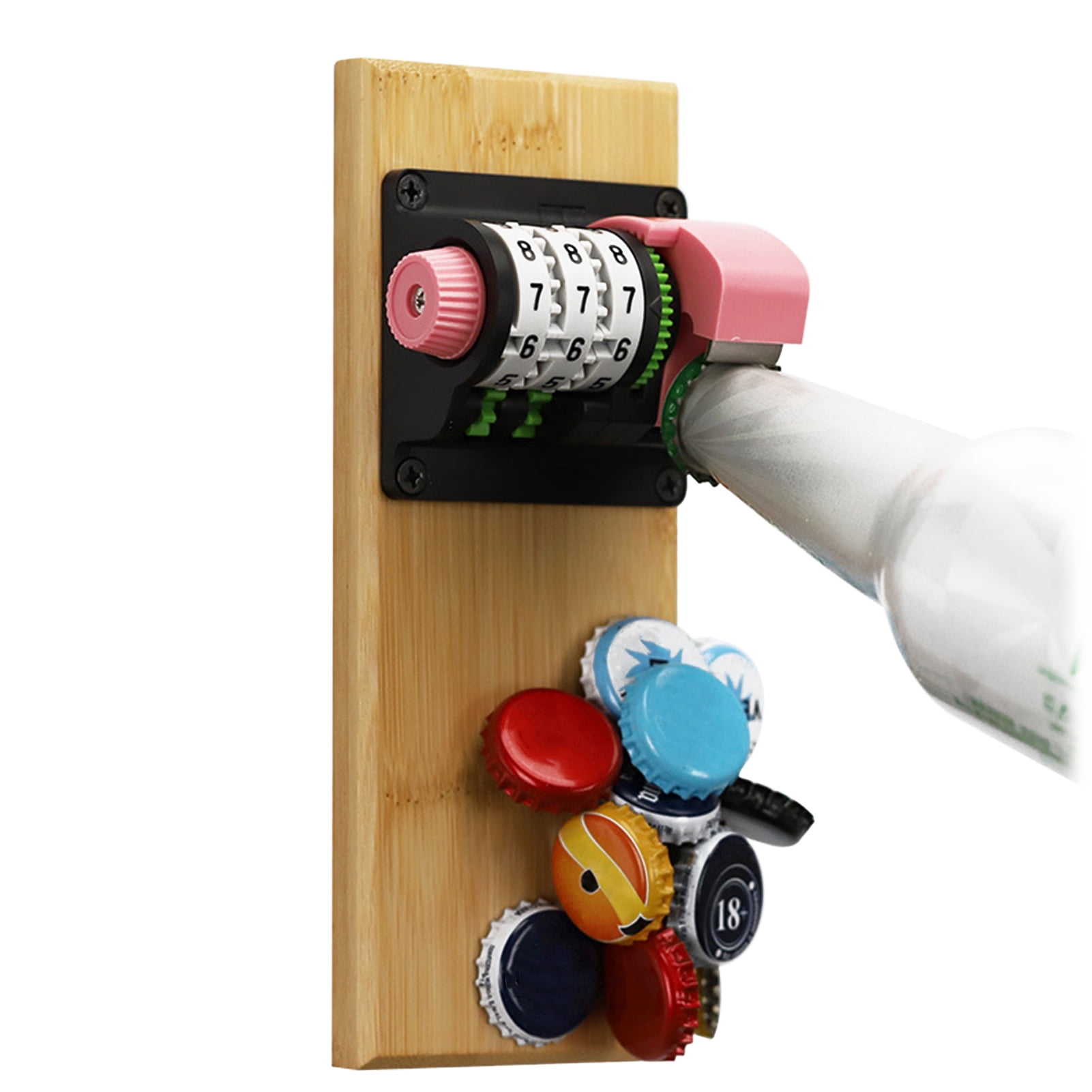 Sunjoy Tech Magnetic Counting Bottle Opener Wall Mounted Beer