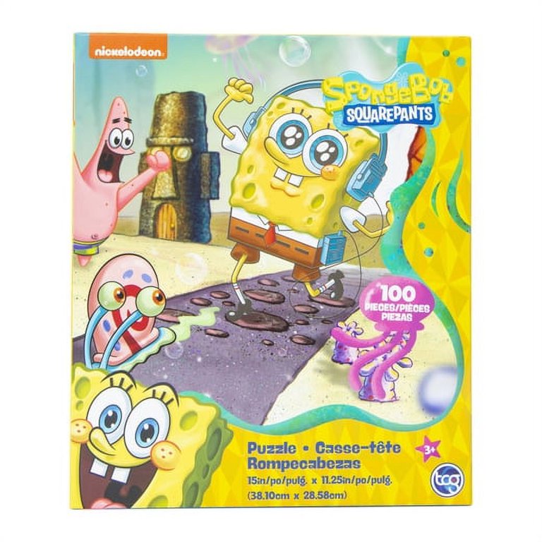 Pressman SpongeBob SquarePants Full Size Puzzle Lunch Box, 100 pc