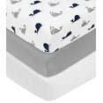thumbnail image 1 of Paquete de 3 sábanas ajustables para cuna de American Baby Company, 132 x 71 cm, 1 of 9