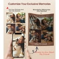 thumbnail image 3 of Custom Blanket with Photos Text Customized Picture Blankets, Personalized Throw Blanket for Kid Adult Mother Father Friend Lovers Pet, Custom Gifts for Halloween Christmas Valentines Birthday 40*50 In, 3 of 6