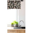 thumbnail image 3 of Ambesonne Palm Window Valance, Tropical Flora on Exotic Leaf, 54" X 18", Charcoal Grey Blush, 3 of 3