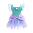 thumbnail image 5 of Hienoo Toddler Girls Ruffles Bowknot Swimwear Dress Upf 50+ Bathing Suit Cute Swimsuit, 5 of 8