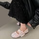 thumbnail image 3 of Zapatos de mujer con lados suaves, zapatos con hebilla para mujer, lindos zapatos de un solo trazo, zapatos casuales para mujer con correa de hebilla, funcionalidad inteligente, 3 of 8