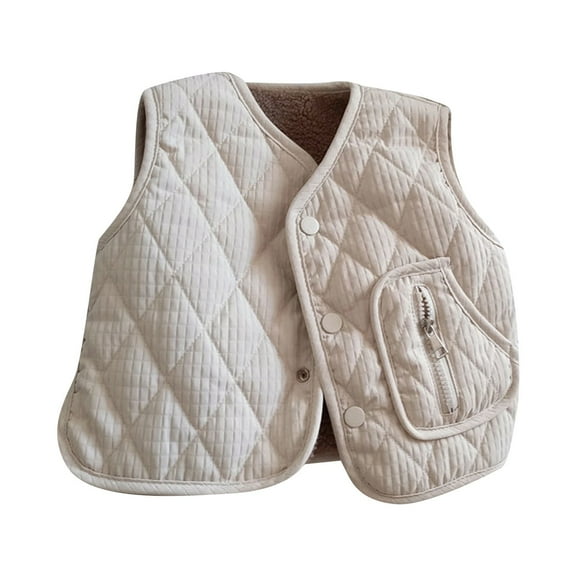 REDARER Kids Reversible Vest, Warm Padded Sleeveless Jacket for Boys and Girls, Cozy Outdoor Play Wear,Size:4-5 Years