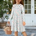 thumbnail image 2 of DISNIMO Kids Butterfly Dress for Girls Long Sleeve Collared Dress Girls Casual Fall Dresses for Girls Girls Dresses Midi Dresses for Girls Skater Dress Kids Dresses 5-6 Casual Dress Kids School, 2 of 7
