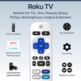 thumbnail image 2 of Replacement Remote Control for Roku Player (RK-H2) - Compatible with Roku Express, Premiere, Box, Player & Roku 1/2/3/4, Easy Setup, Shortcut Keys, 1 Pack (Not for Roku Stick/TVs), 2 of 7