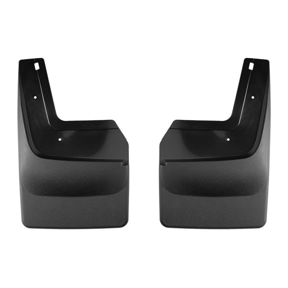 WeatherTech Custom No Drill Splash Guard MudFlaps compatible with 2022-2026 Chevrolet Silverado 1500, Front Pair - Black