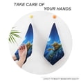 thumbnail image 4 of Toallas de mano de Pikachu para baño, toallas de algodón suaves y absorbentes para spa, baño, gimnasio, cocina, juego de toallas de mano decorativas a cuadros, 1 pieza, 4 of 6