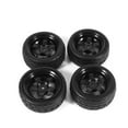 thumbnail image 2 of RC Car Tire, Wheel Rims, 4Pcs Black For 1:10 On Road Cars RC Car Tyre Replacement Racing Kit, 2 of 8