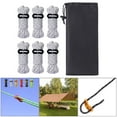thumbnail image 3 of Reflective Nylon Cord, Tent Guyline Rope with Aluminum Alloy Rope Adjuster Fits White, 3 of 10