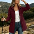 thumbnail image 4 of Maplenight Waterproof Coats for Women Full Zip Up Windbreaker Jacket Outdoor Hiking Travel Outerwear with Pockets, 4 of 7