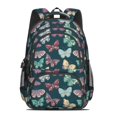 thumbnail image 2 of Colorful Butterfly Pattern Cute School Backpack Bag with Padded Back and Adjustable Shoulder Straps 16.9 X 12.6 X 5.9 Inches, 2 of 5