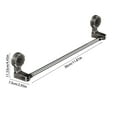thumbnail image 3 of Stainless Steel Suction Cup Towel Bar | No-Drill Bathroom Storage Rack | 30Cm/11.81In Strong Hold Towel Holder for Kitchen & Laundry Room Organization, 3 of 6
