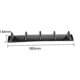 thumbnail image 5 of Universal Bright Black 58.5 x 14.5cm 5 Fin Wing Diffuser Universal Rear Bumper Lip Diffuser, 5 of 5