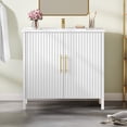 thumbnail image 2 of Uforic 36 Inch Free Standing Bathroom Vanity with Sink Top, Bathroom Storage Cabinet with Drain, White and Gold, 2 of 7