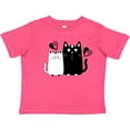 thumbnail image 3 of Inktastic Valentines Day Cat Couple Girls Toddler T-Shirt, 3 of 5