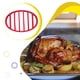 thumbnail image 5 of Bearachild Bandeja antideslizante de silicona para parrilla de barbacoa, estantes reutilizables, cojín ovalado rojo para pavo, rejilla para asar, Herramientas y accesorios para hornear, 5 of 6