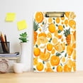thumbnail image 6 of Orange Series Fruits 12.5x9in Clipboard, Durable Acrylic with Metal Clip and Wall Hook for Office or Classroom, 6 of 10