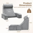 thumbnail image 3 of Almohada de Lectura Vekkia Ergonómica con Soporte para la Espalda en Cuña de 45°, 3 of 7