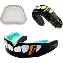 COOLLO SPORTS Boil and Bite Sport Mouth Guard DA Mouthpiece for Football, Hockey, Rugby, Lacrosse, Boxing, MMA (Storage Case Included)