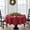 Red, variant on Elrene Home Fashions Poinsettia Elegance Jacquard Holiday Tablecloth, Green, 52" Square