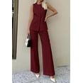 thumbnail image 6 of PRETTYGARDEN Women's 2 Piece Sets Summer Work Clothes Sleeveless Blazer Vest Pants Suits Spring Business Casual Outfits, 6 of 7