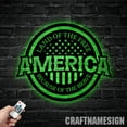 thumbnail image 3 of Craftnamesign Custom America Land Of The Free Because Of The Brave, Independence Day Gifts, 3 of 5