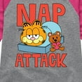 thumbnail image 3 of Garfield - Nap Attack - Toddler & Youth Girls Raglan Graphic T-Shirt, 3 of 4