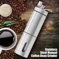 thumbnail image 2 of Molinillo de café manual Jadeshay de Acero inoxidable triangular Plata, 2 of 8
